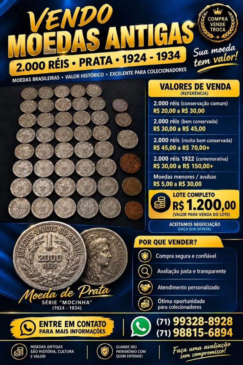 Venda de moedas 