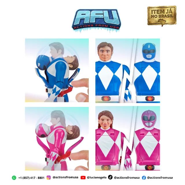Power Rangers Mighty Morphin Re-ignition playmaths (vira cabeça) - Foto 4