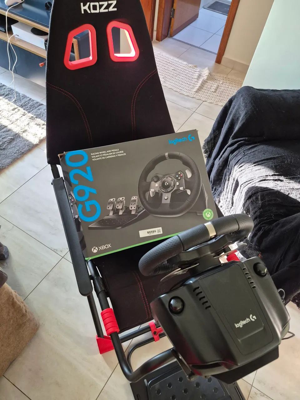 COCKPIT + VOLANTE G920 LOGITECH XBOX - Foto 3