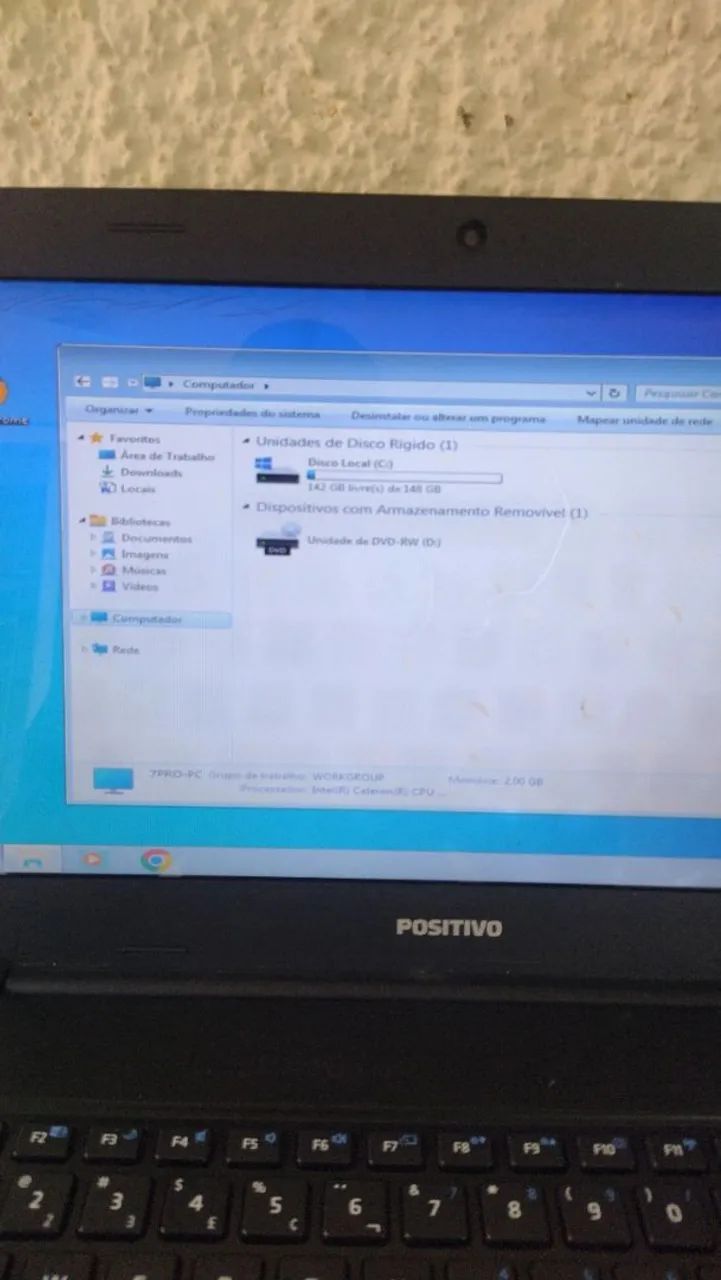 Notebook Positivo Windows 7Pro Ativado 2G HD 320G TOP  - Foto 3