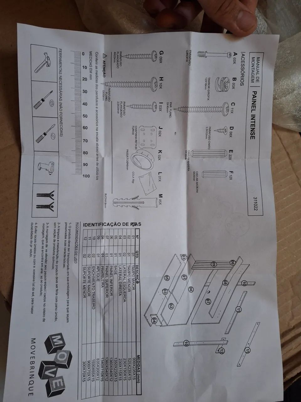 ESTANTE/PAINEL PARA TV 32 A 52 POLEGADAS | NOVO - Foto 3