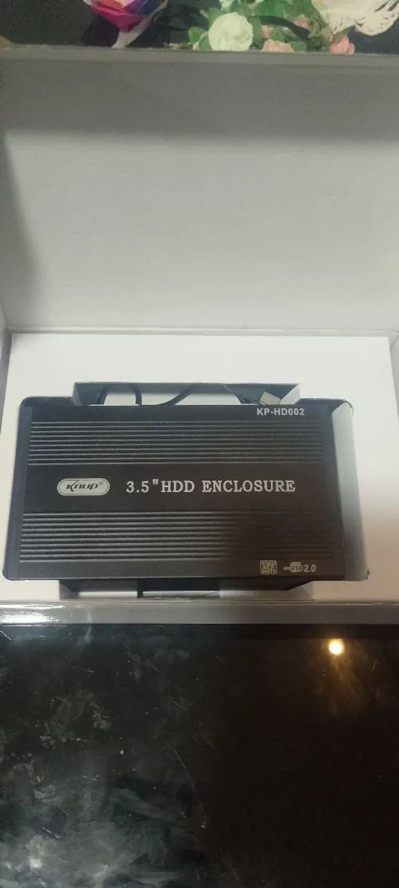 Case para HD 3.5 com HD de 1T - Foto 2