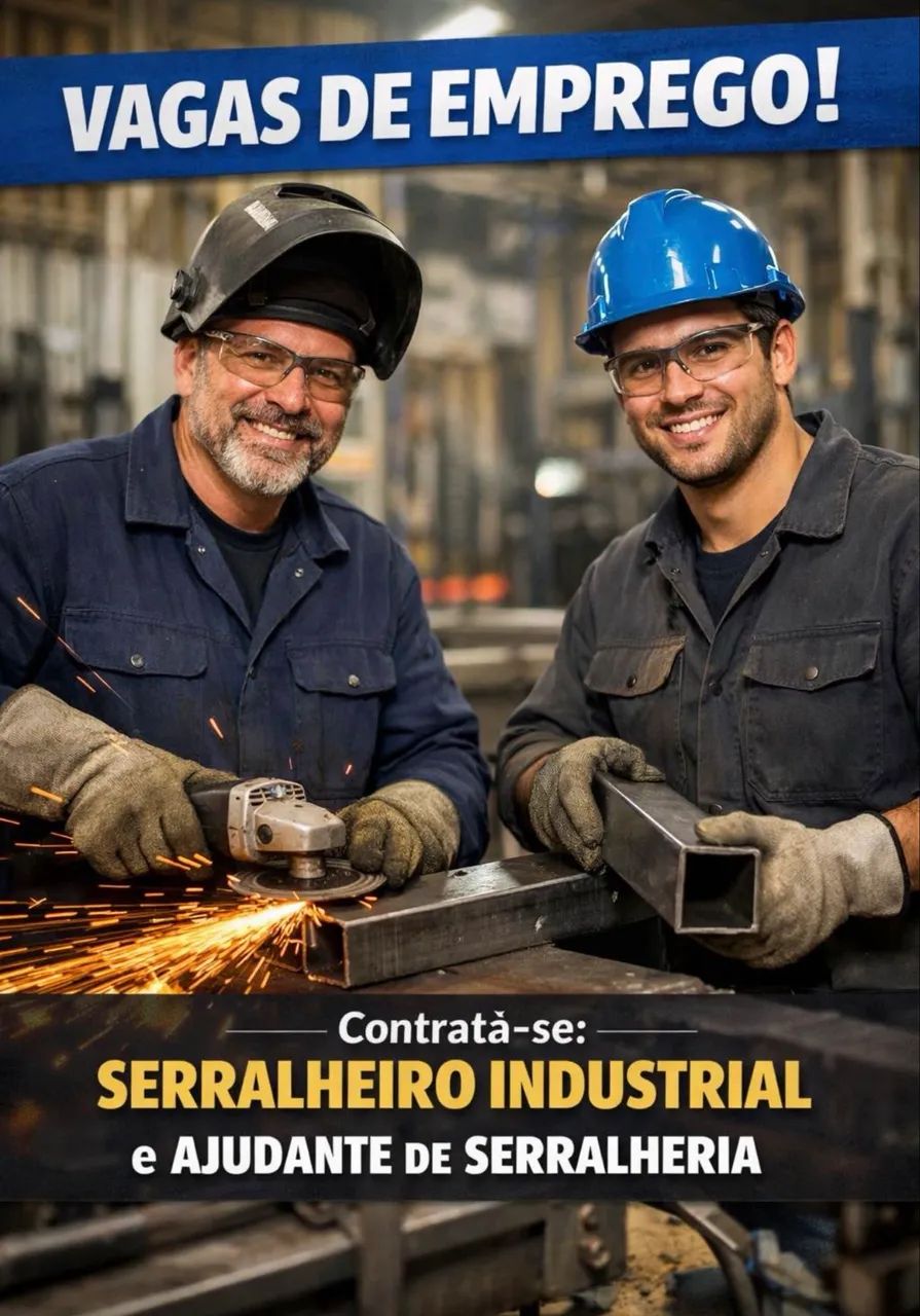 SERRALHEIRO INDUSTRIAL E AJUDANTE 