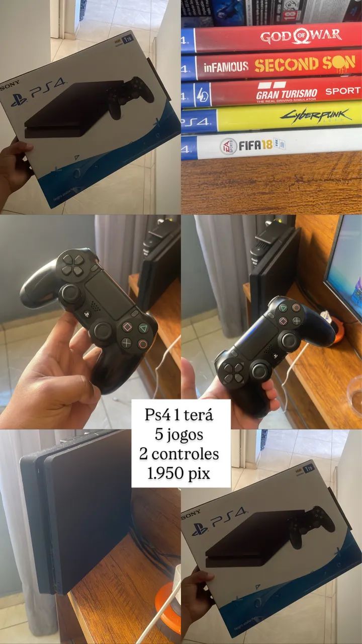 Ps4 1 terá com 2 controles 