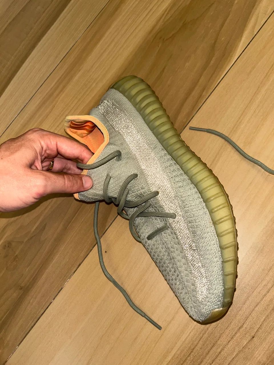 adidas gazelle silver green womens ADIDAS YEEZY BOOST 350 V2 NATURAL(PRE-OWNED) FZ5246 SIZE 10 – Original Grail main image 1