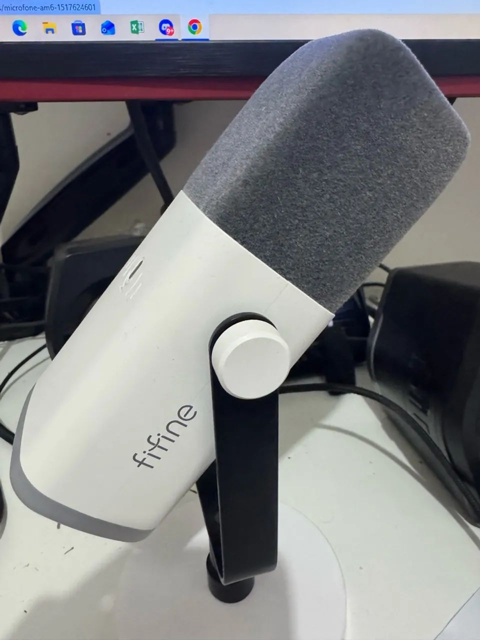 Microfone fifine AM8 branco 