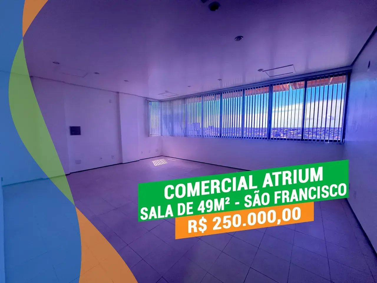 Sala comercial de 49m² no Comercial Atrium - São Francisco