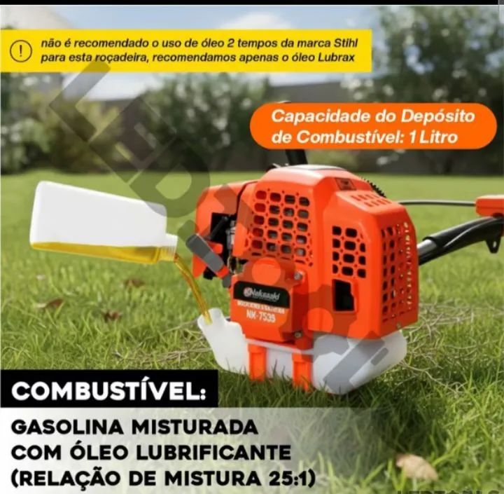Roçadeira 75cc dois tempos Nakasaki - Foto 3