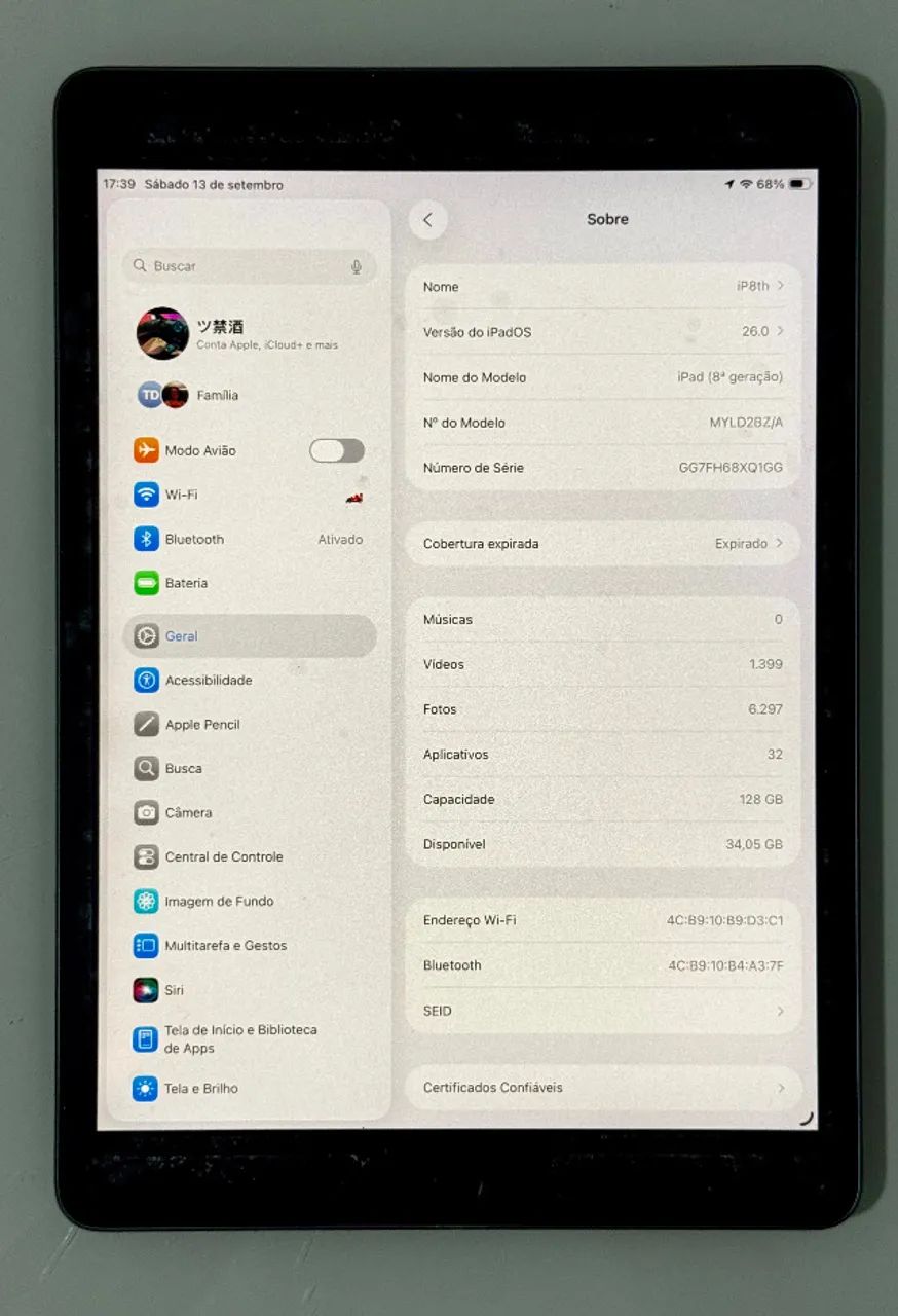 iPad 8ª Geração cinza. EXCELENTE - NA CAIXA - Foto 2