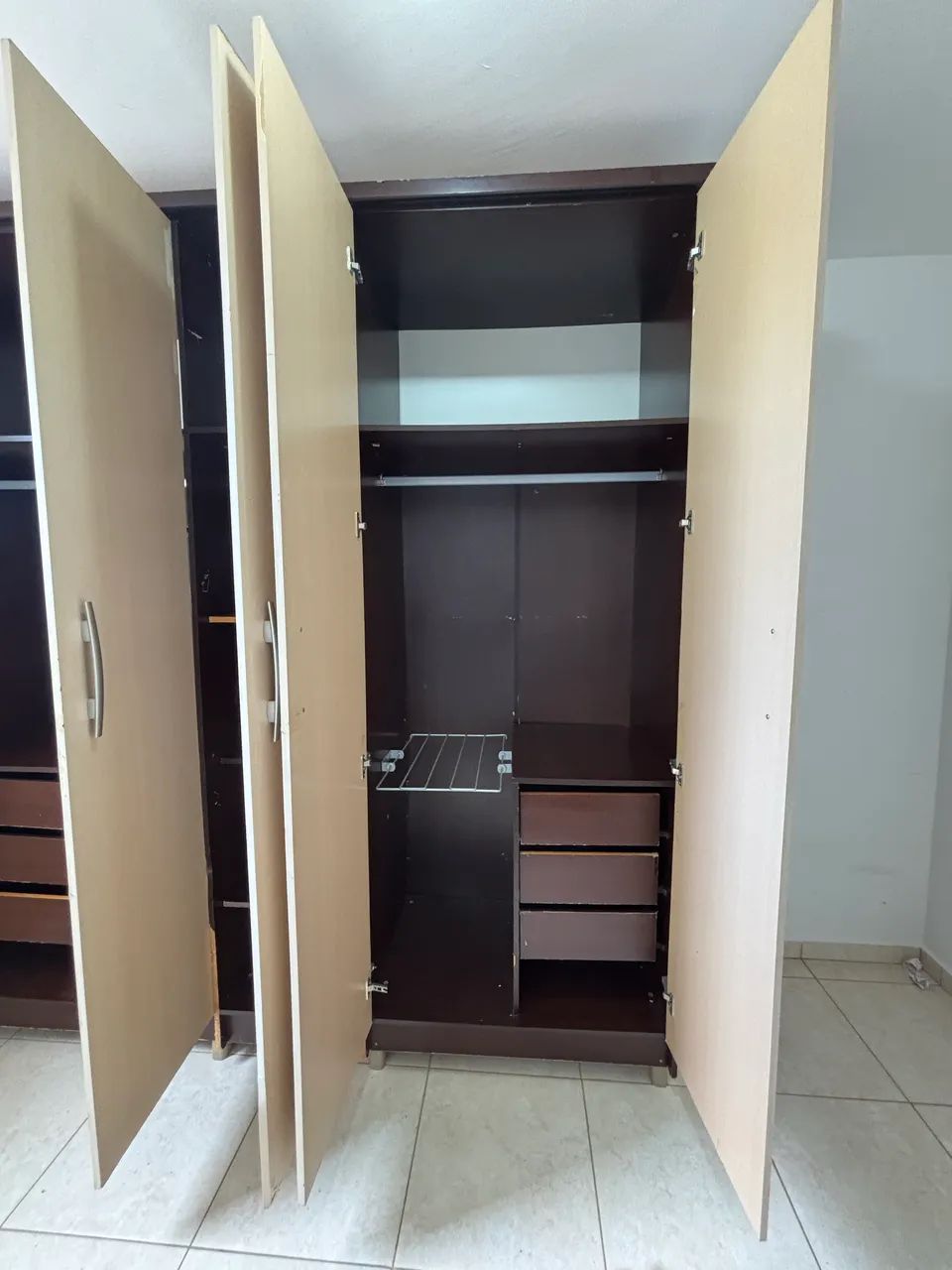 Guarda roupa 5 portas 100% MDF - Foto 4