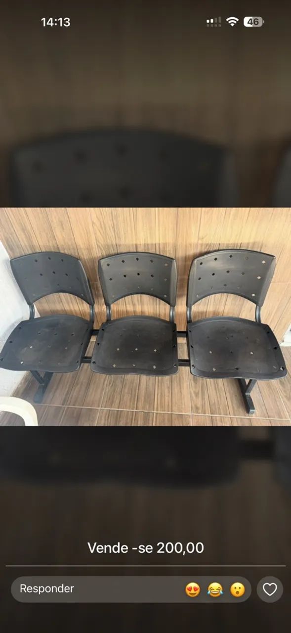Trio de cadeiras 