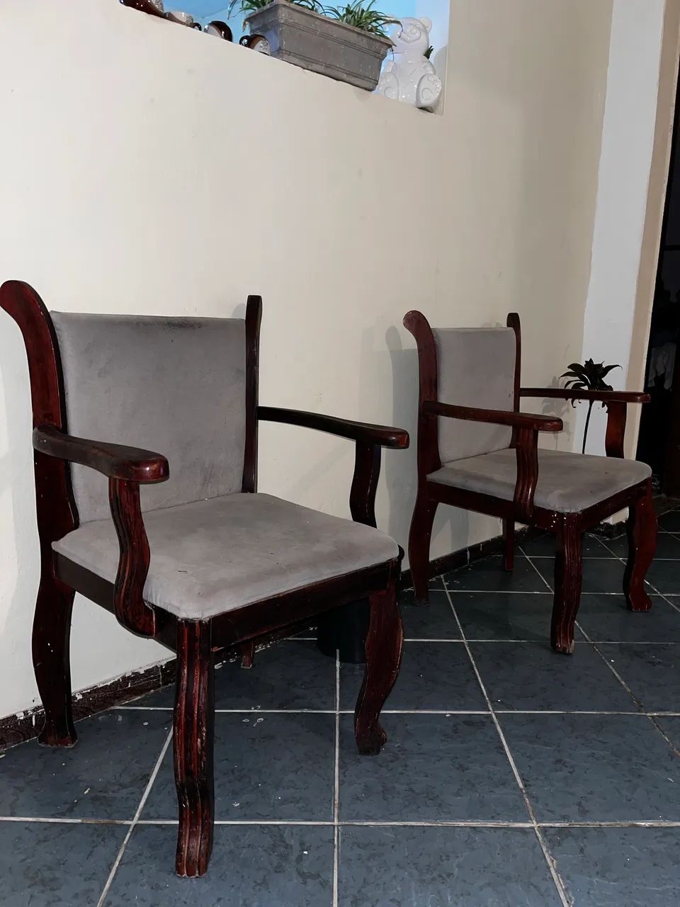 Par de poltronas madeira maciça - Foto 3