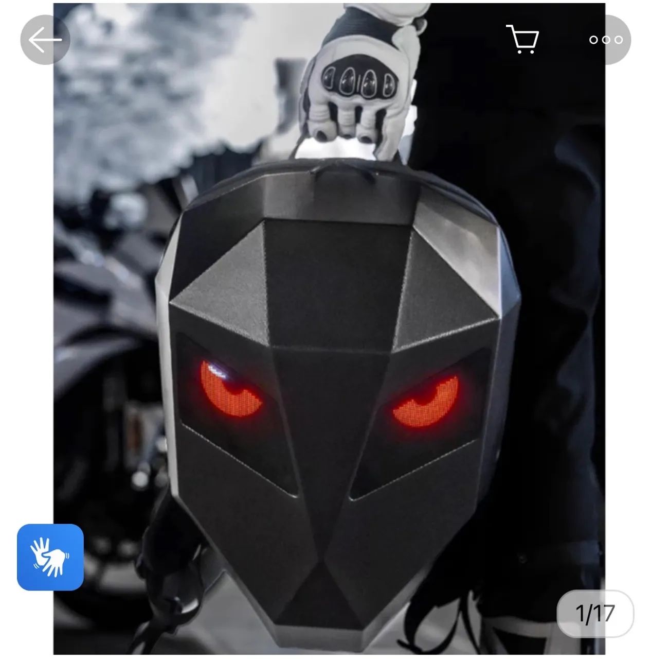 Mochila com led para moto  - Foto 2