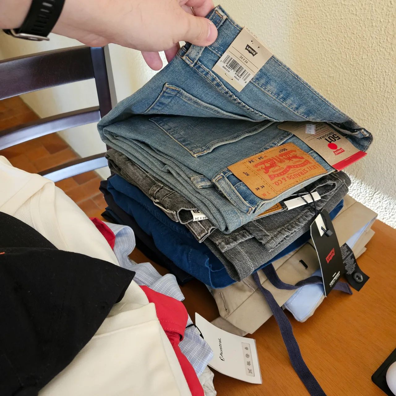 Lote de Roupas 26 Peças Variadas Masculinas - Foto 5