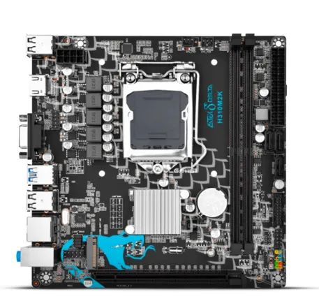 Placa-Mãe Intel h310 Micro-ATX, , Socket LGA1151, Suporte DDR4 até 32GB, HDMI/