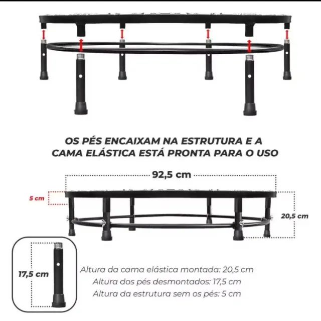 Mini Jump Profissional Cama Elástica Trampolim  - Foto 2