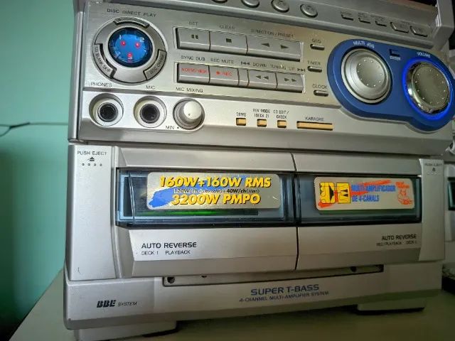 Mini System Aiwa S70 ( retirada de peças ou reparo)