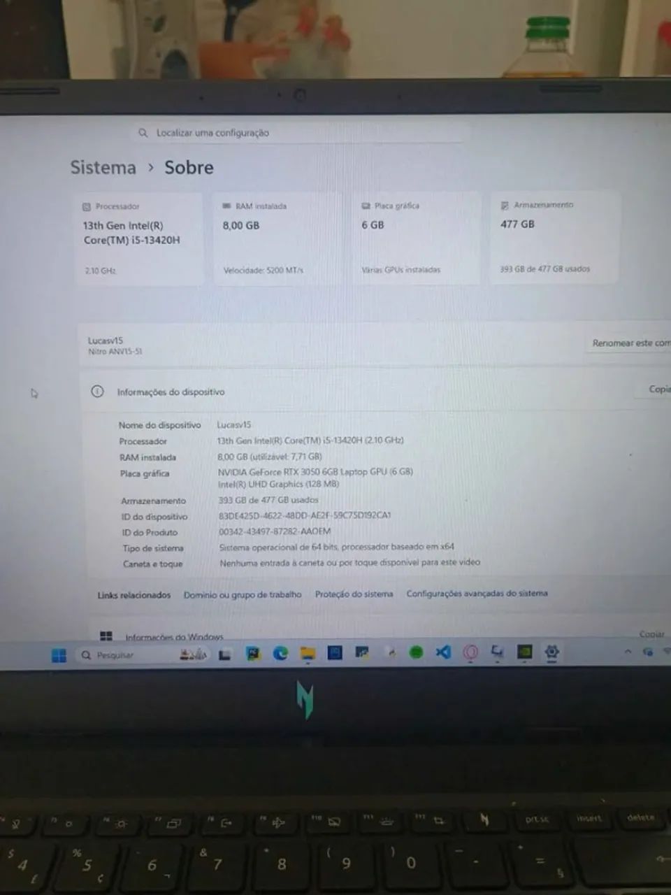 NoteBook Nitro V15 - Foto 5