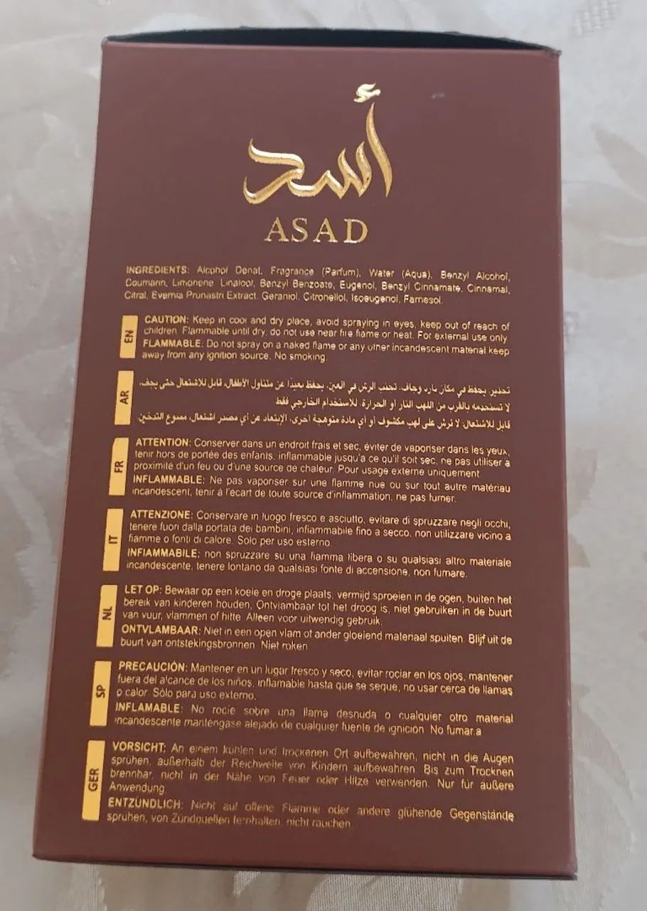 Perfume Asad Bourbon masculino 100 ml  - Foto 3
