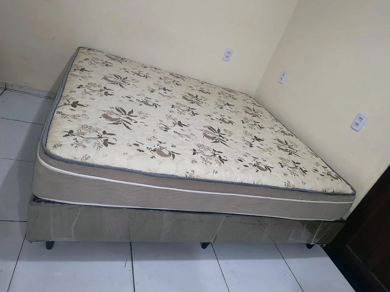 Cama Super King Bases Mais Colchão De Mola Ensacada  - Foto 3