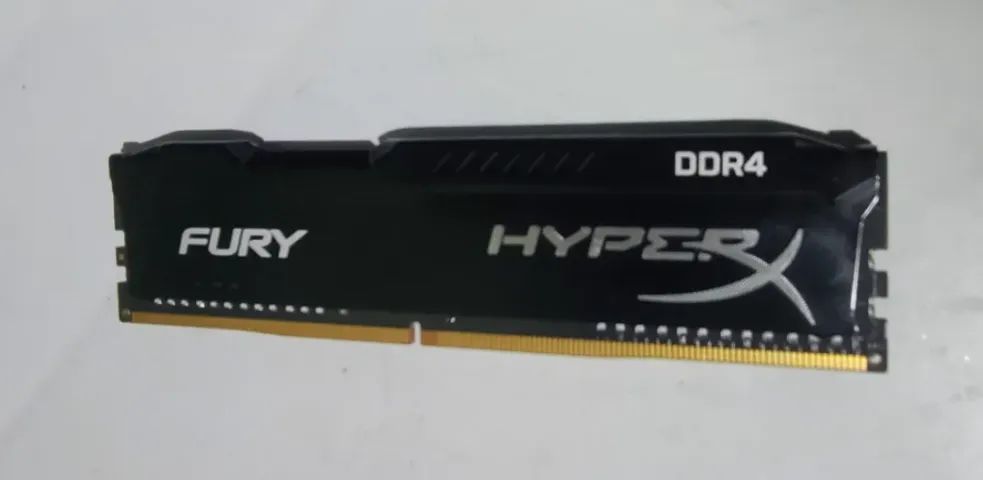 Memória Ram Kingston DDR4 Fury Hyperx Preto 8gb 1 Hx424c15fb2/8