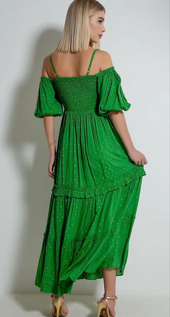 Vestido longo verde averara  - Foto 3