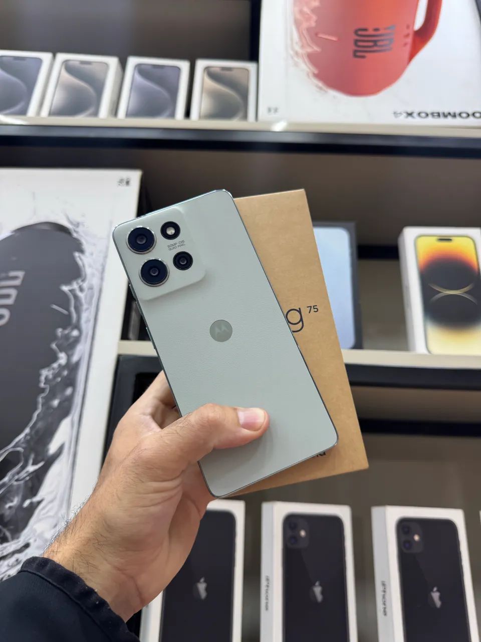 MOTOROLA G75 8/256GB CINZA COM CAIXA SEMI NOVO PROMOÇÃO