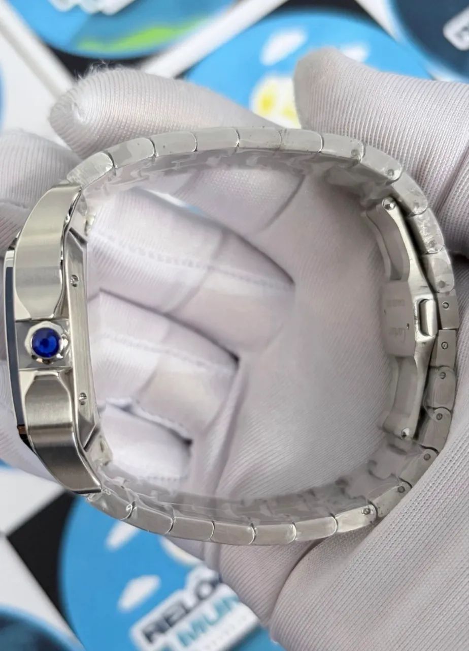 RELÓGIO CARTIER SANTOS BLUE AUTOMÁTICO - Foto 4