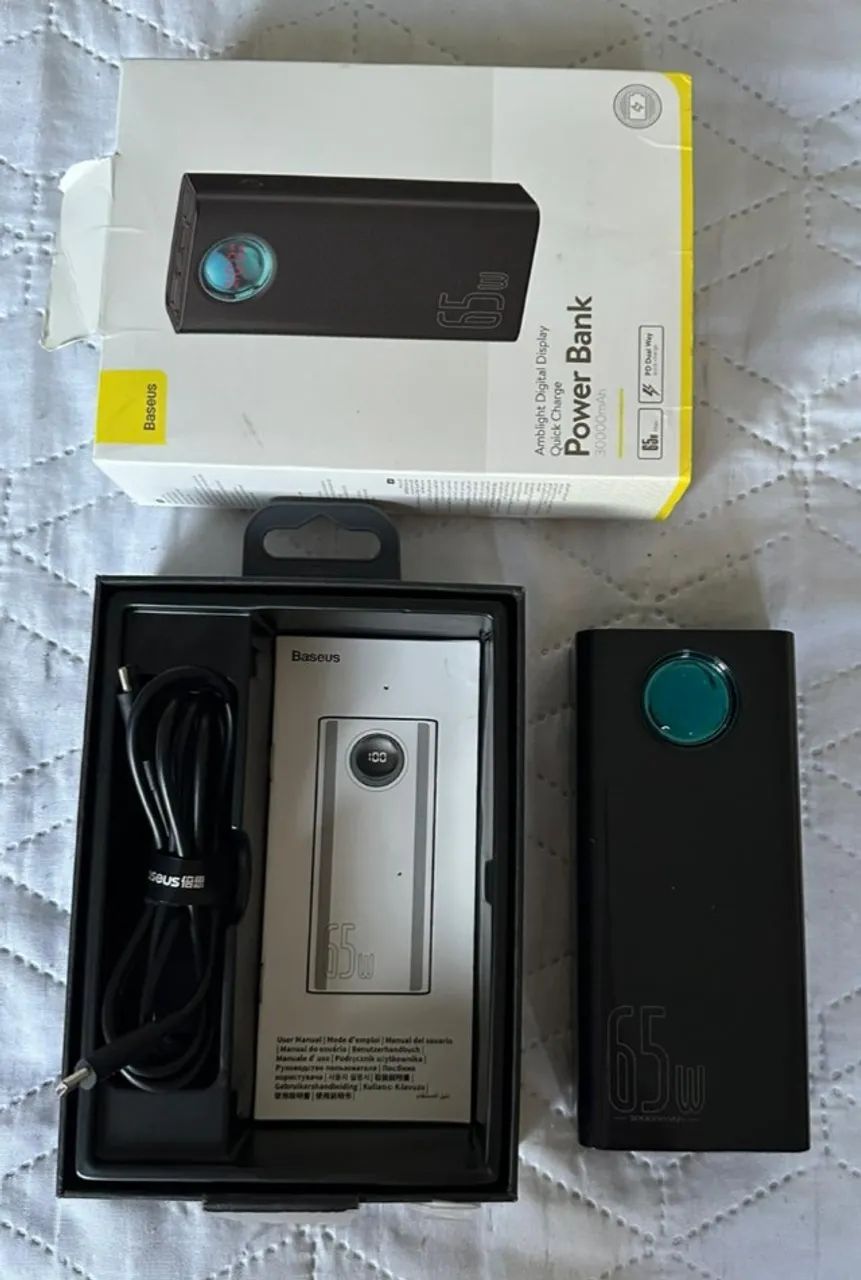 Power Bank Baseus 30.000mah 65w Turbo Com Display Digital - Foto 2