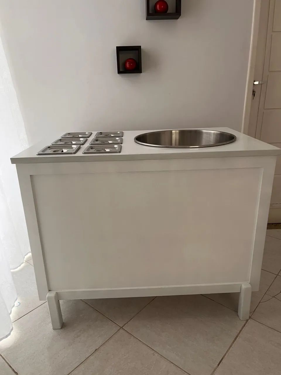 Máquina de Algodão doce artístico com balcão  - Foto 4