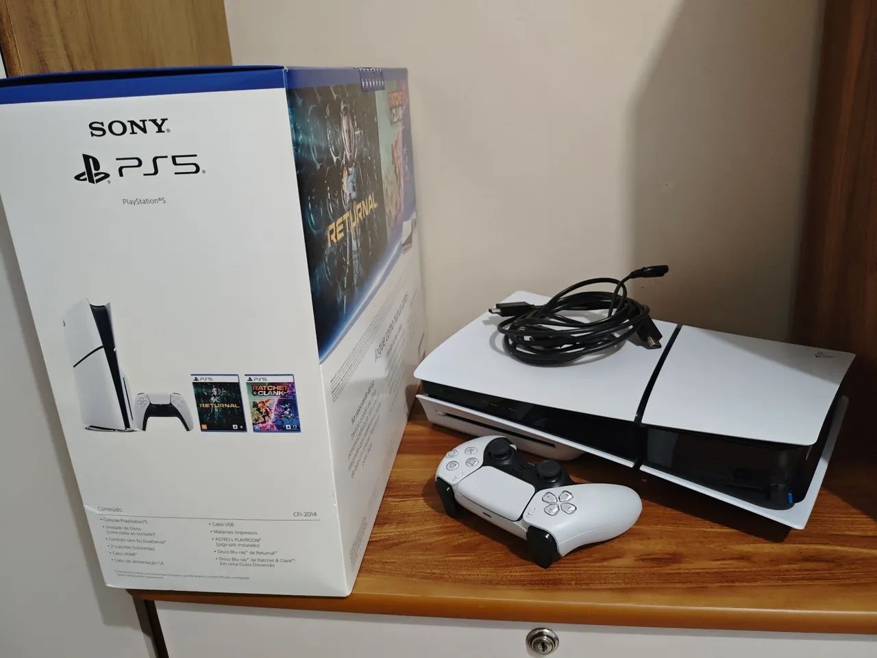 PS5 Slim 1TB Mídia Física CD - Foto 3