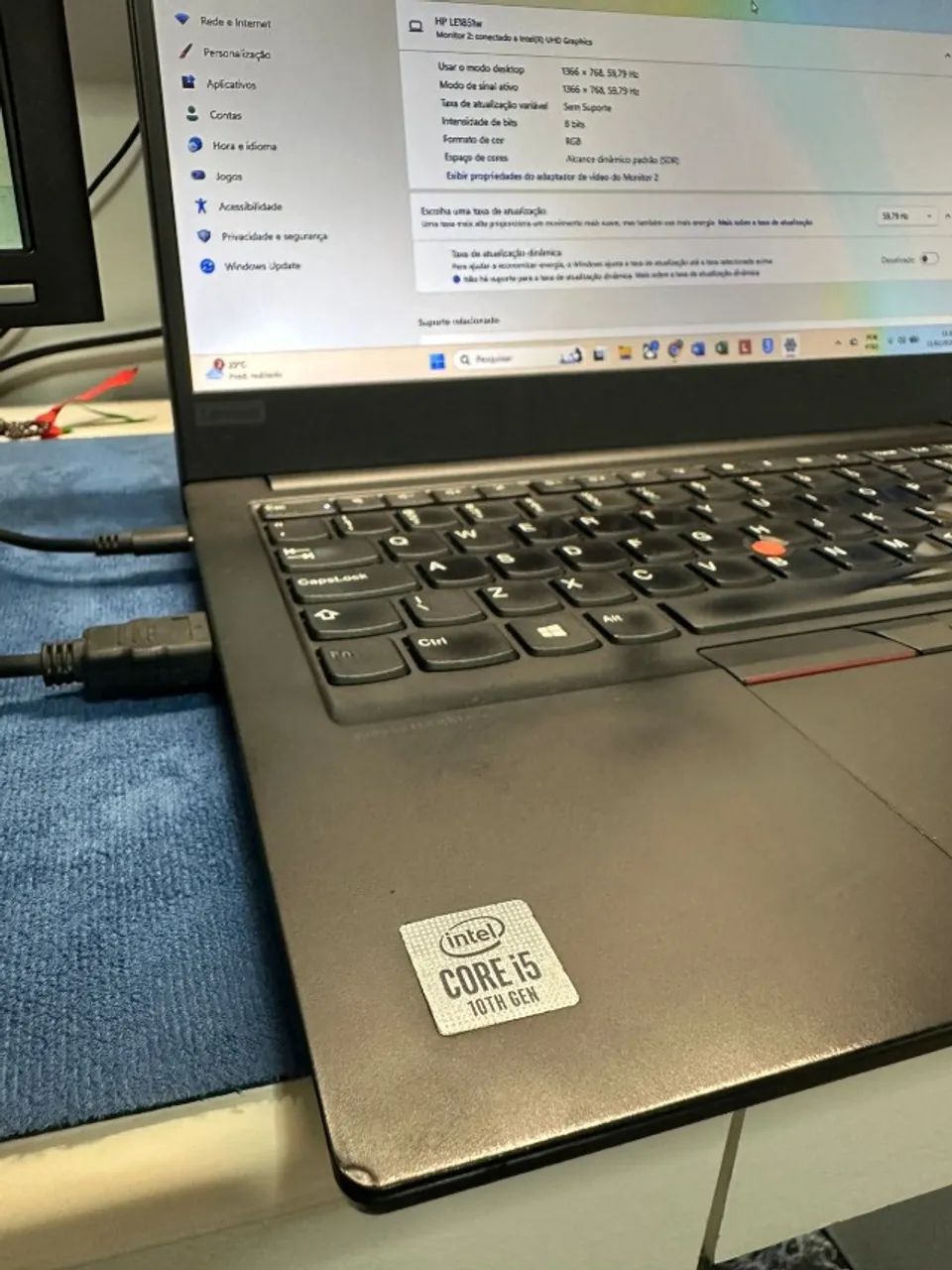 Notebook Think pad E14 447GB SSD 16GB RAM com tela de 14 polegadas HP  - Foto 5