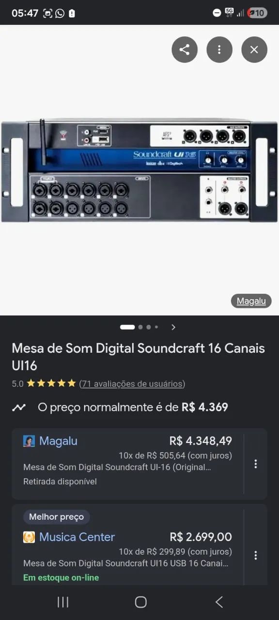 Mesa som digital watts *