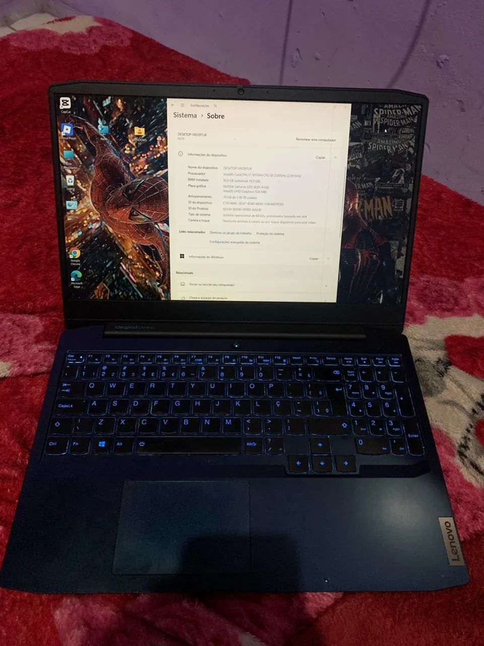 Notebook lenovo ideapad gaming 