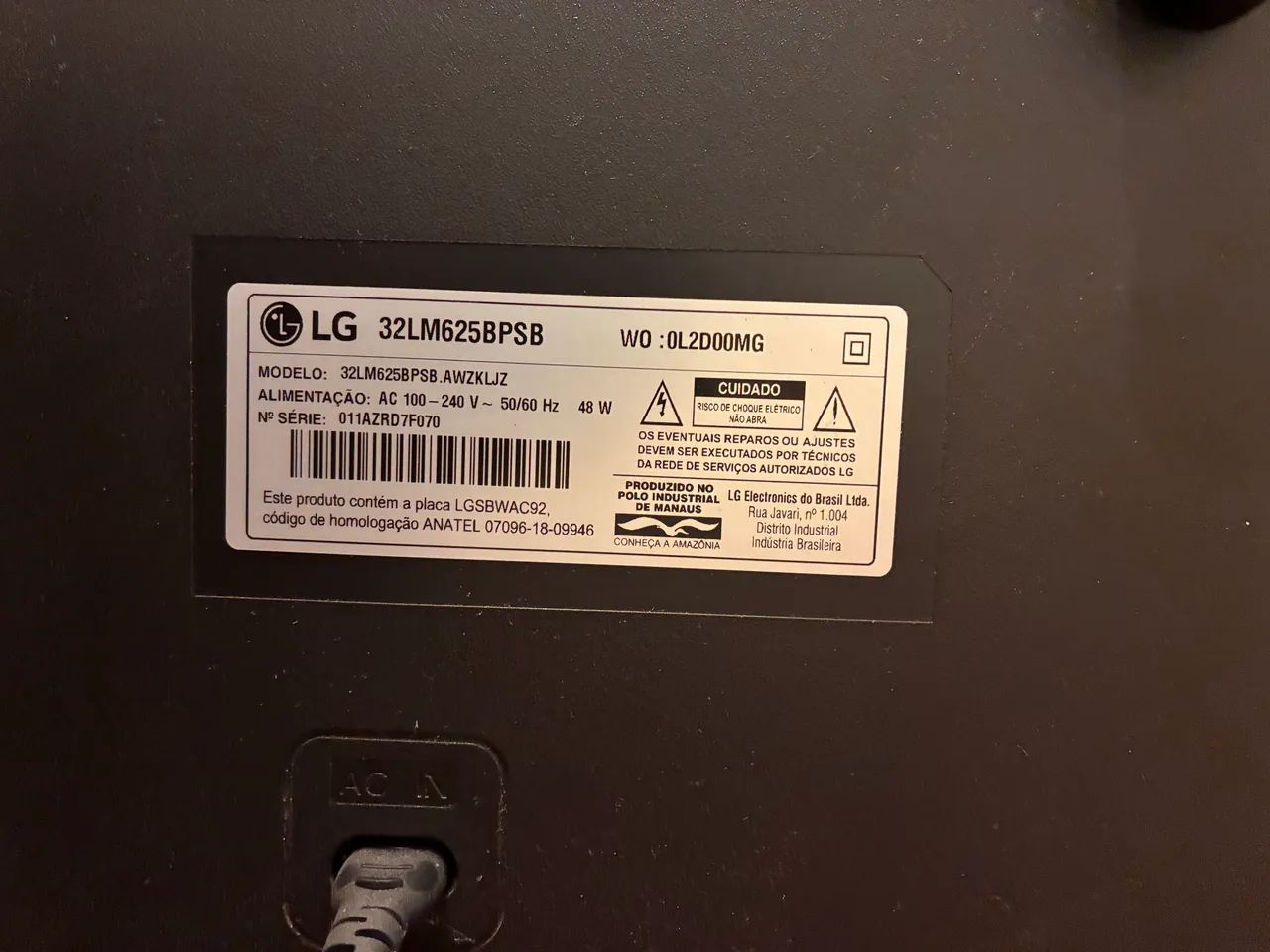 Smart TV LG 32?, modelo 32LM625BPSB. - Foto 2