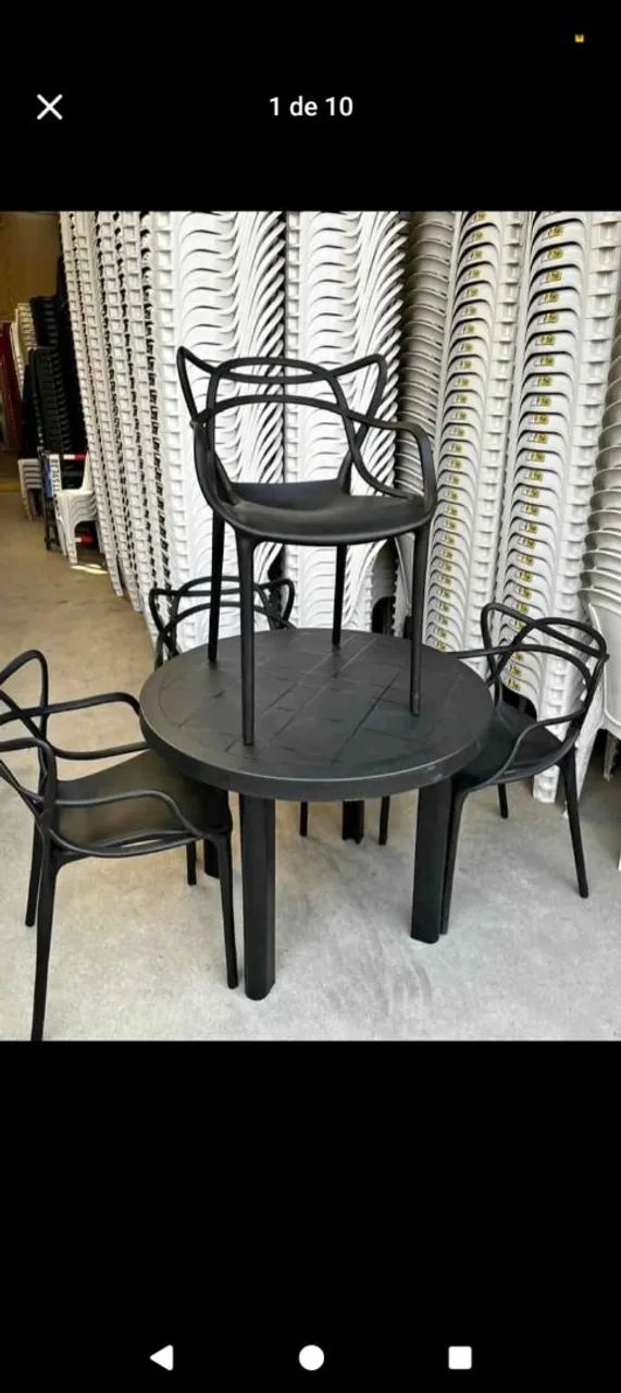 Jogo de mesa com cadeiras direto da fábrica  - Foto 5