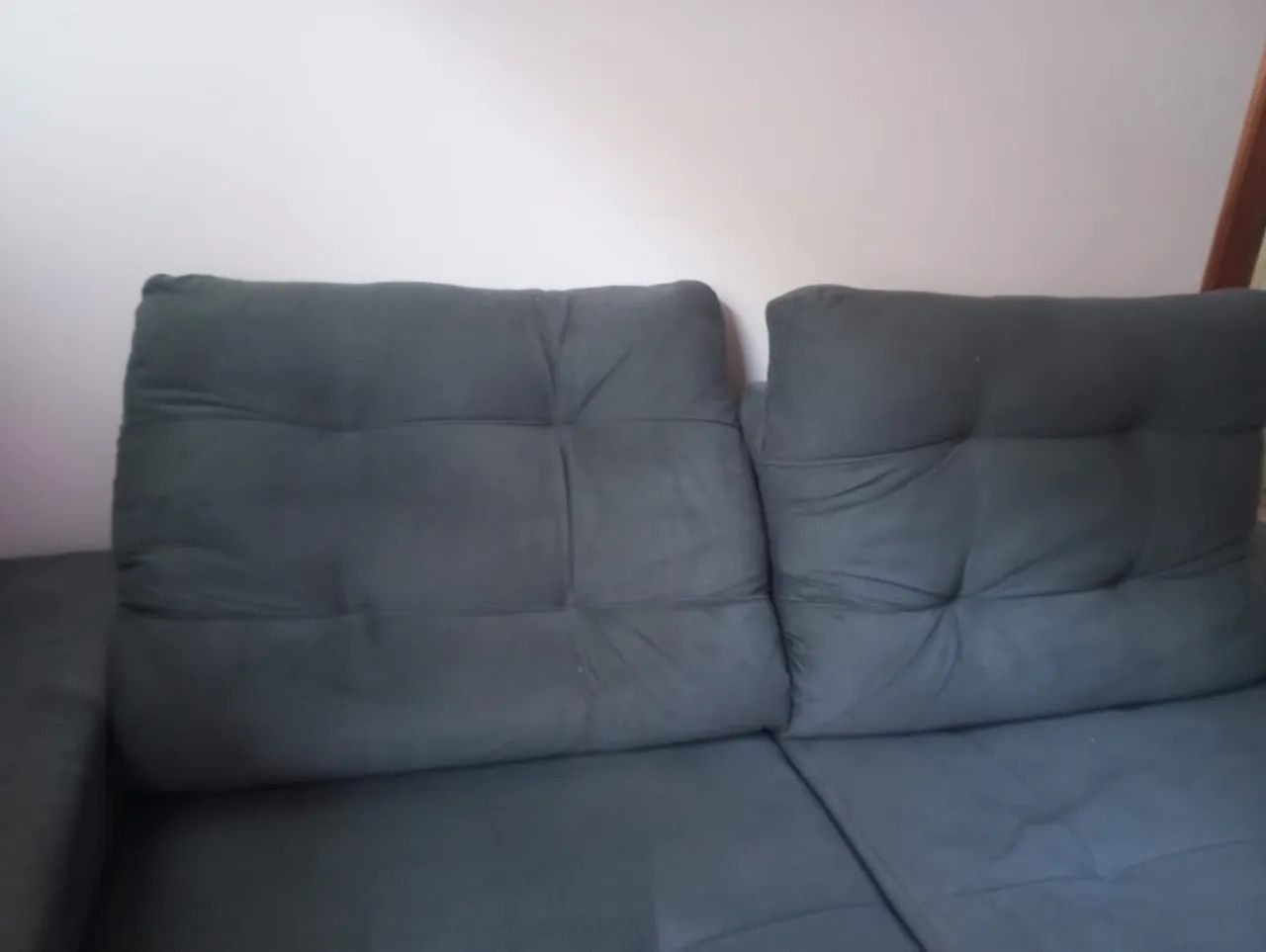 Entrega grátis: Sofá lindo, grande (2,40m) e  perfeito com preço de desapego. - Foto 3