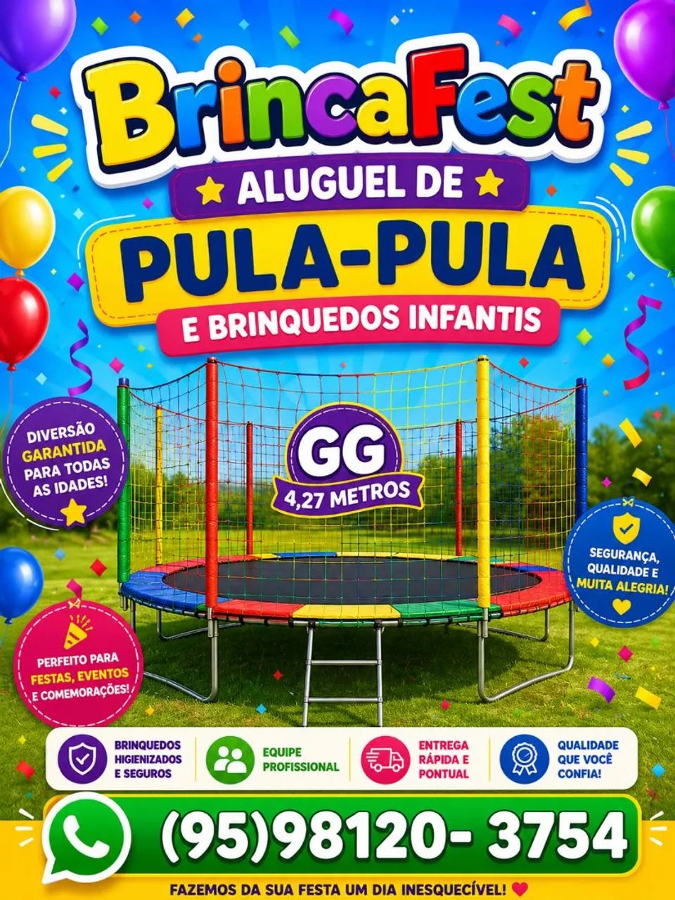 Pula pula locação