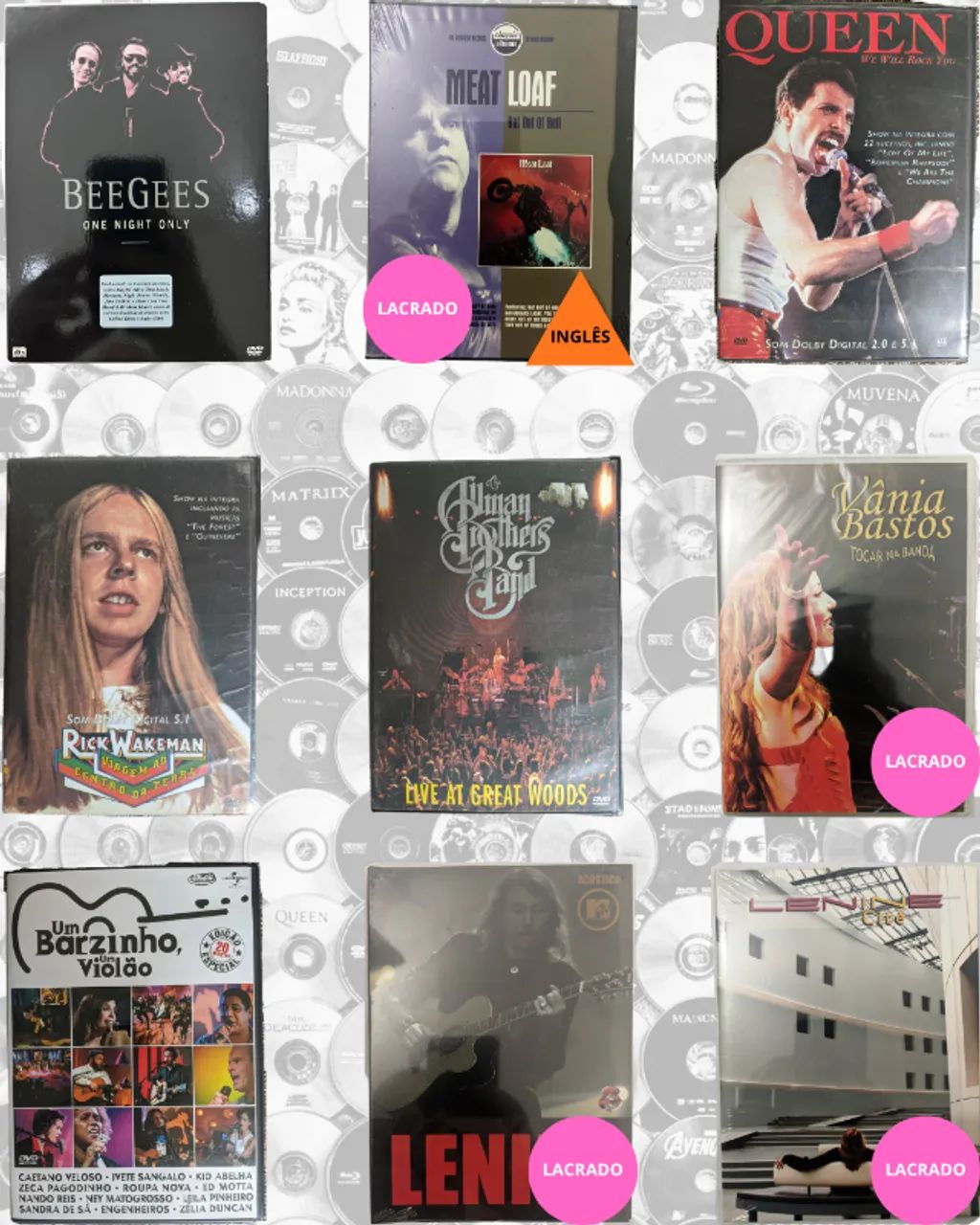 DVD Musicais Nacionais e Estrangeiros - Lote 1 - Foto 2