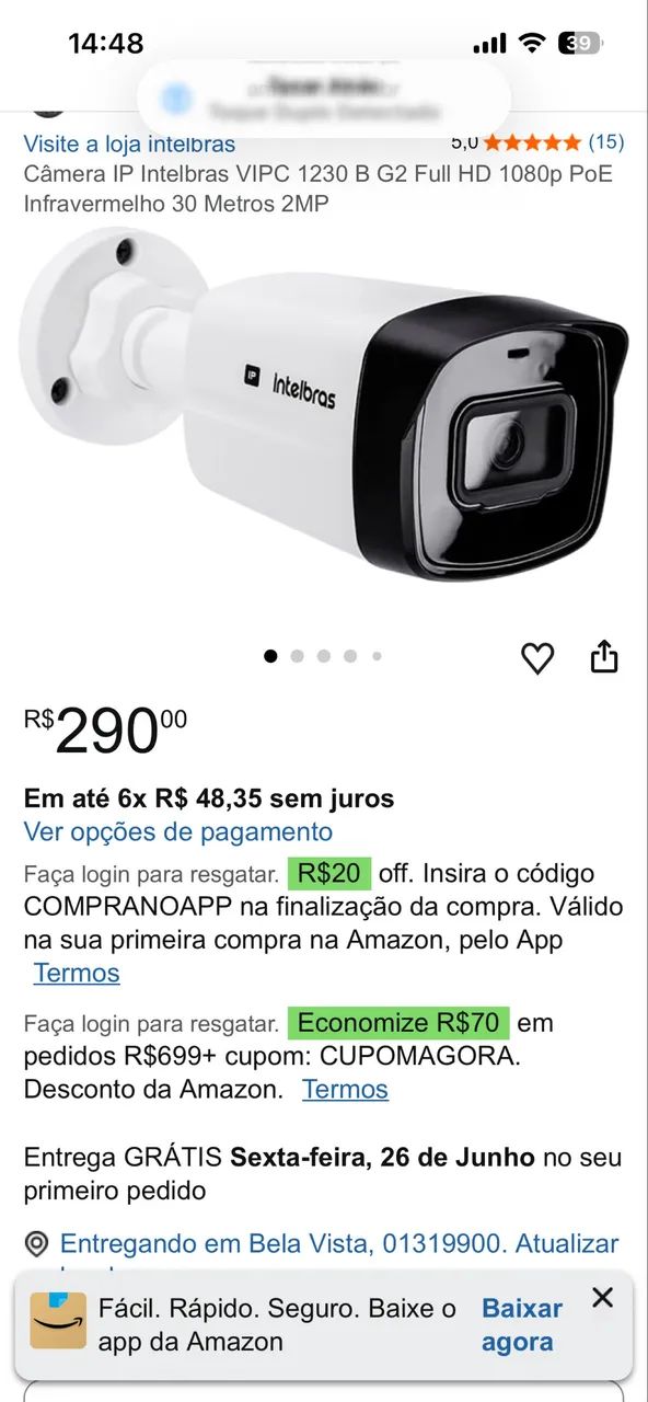 Câmeras INTELBRAS, HIKZIZION - Foto 2