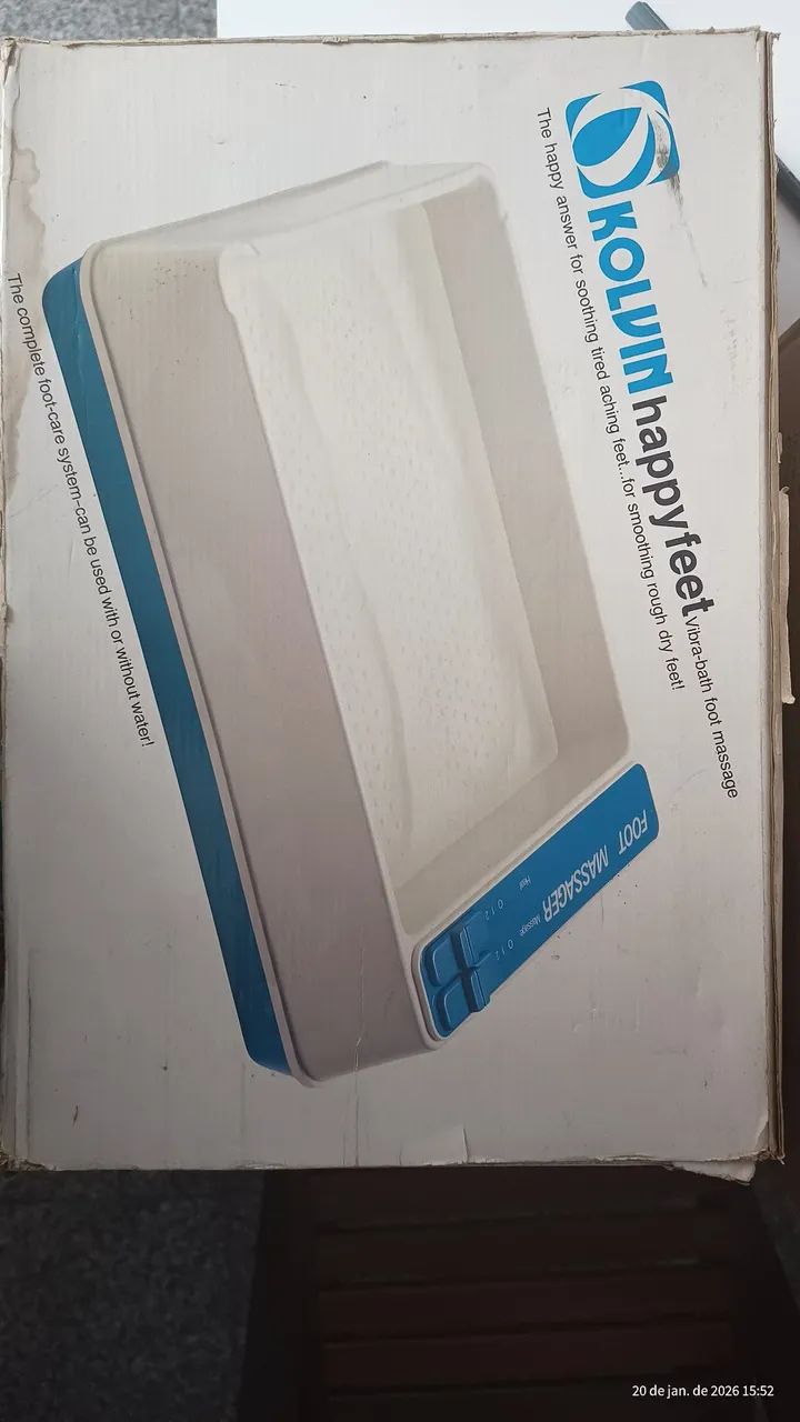 Massageador de pés (água e seco)