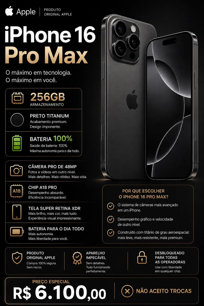iPhone 16 Pro Max 256gb 
