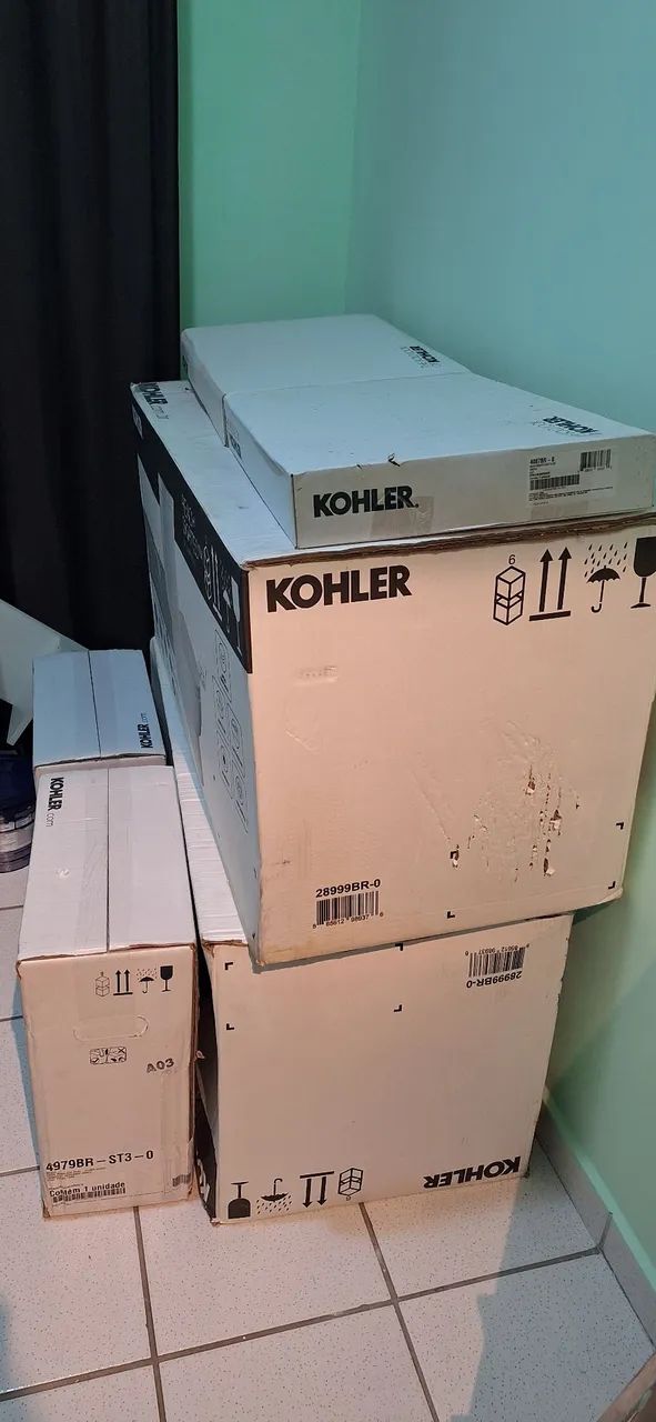 Kit Vaso Sanitário Kohler Reach Skirted 28999BR Original Premium, assento show close nov  