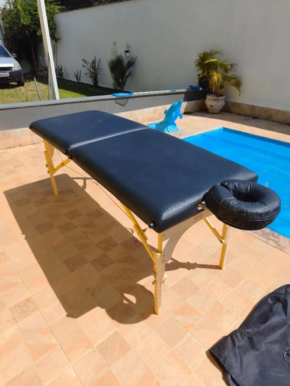 Maca para massagem e manta térmica 