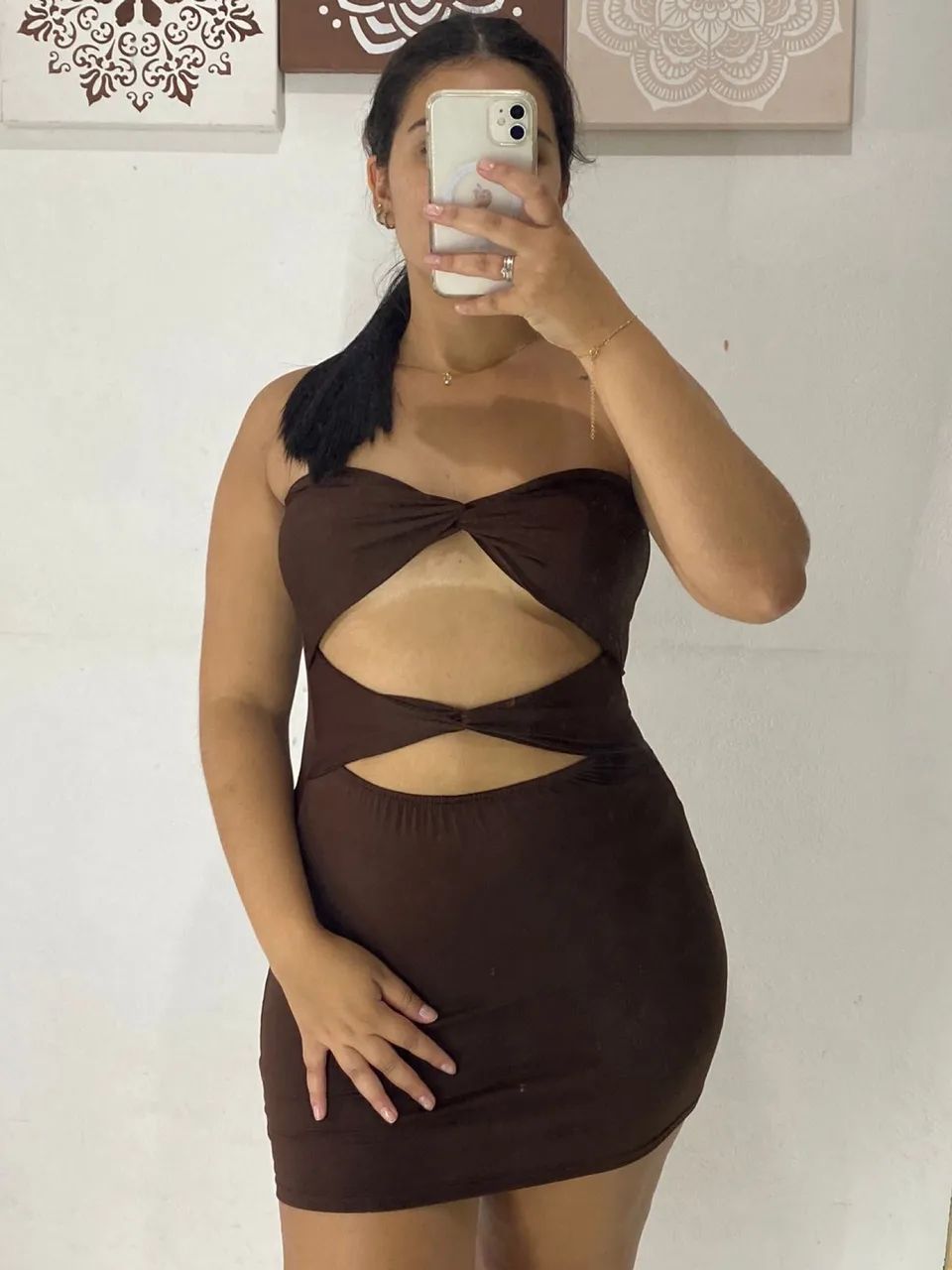 Vestido Liza Marrom Limitado