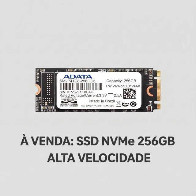 SSD M.2 NVMe 256GB ADATA - Notebook