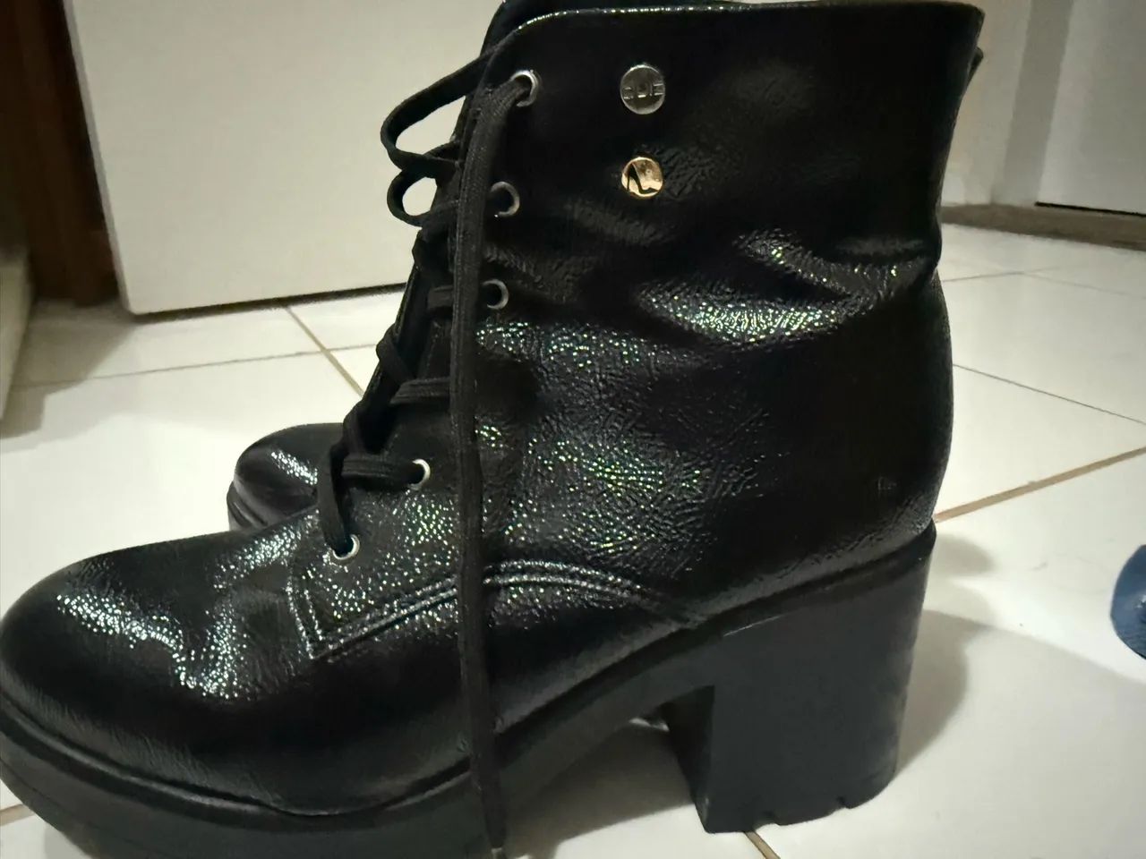 bota/ Coturno sapatinho de luxo  - Foto 2