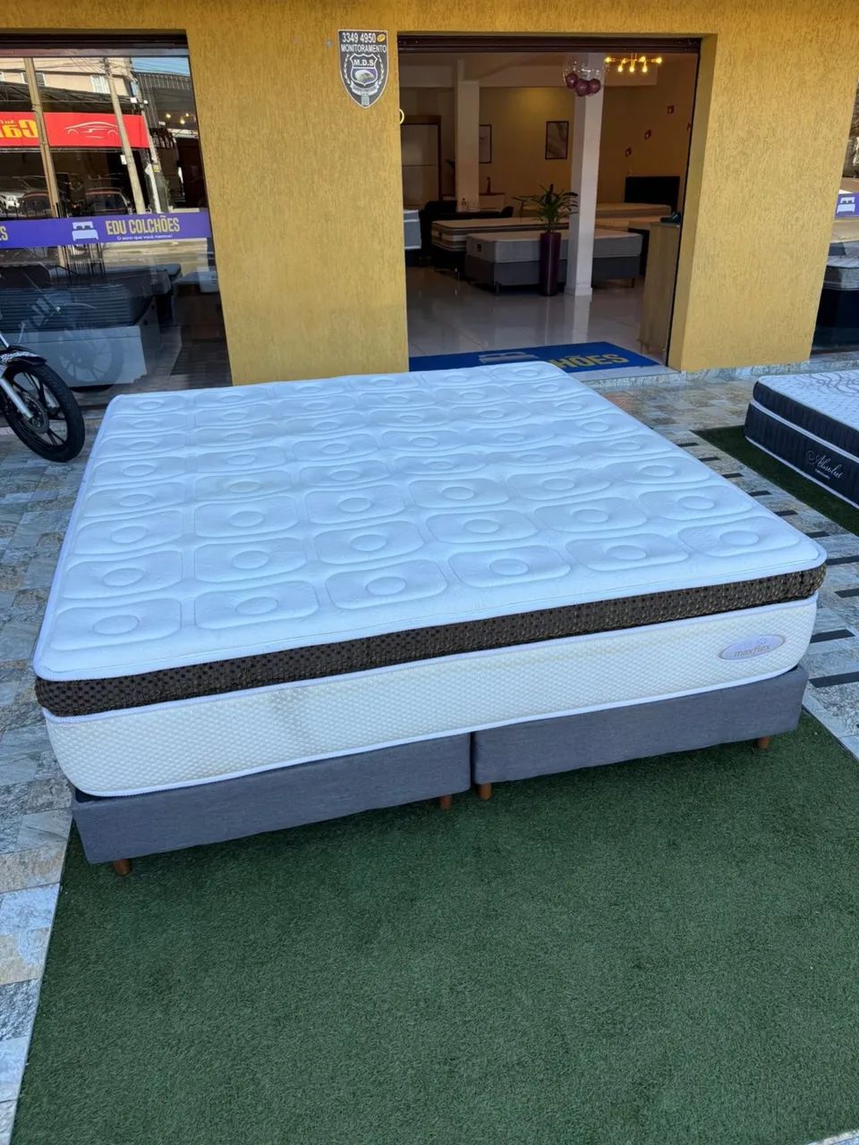 Cama KING MAXFLEX SEMINOVO TOP COM BASE - entrego!  - Foto 5