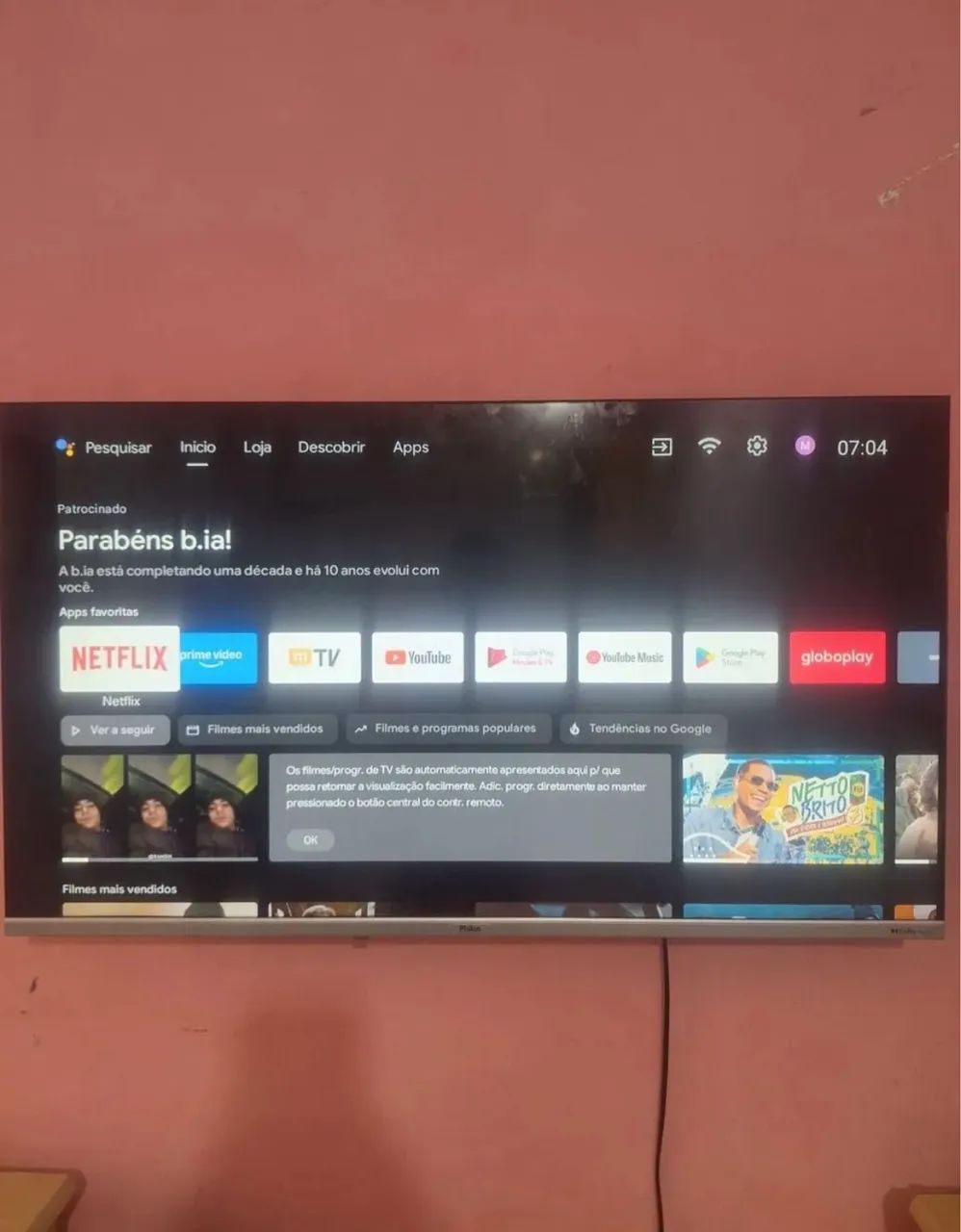 Tv  smart 43 polegadas semi nova  - Foto 2