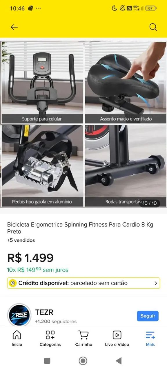 BIKE ERGOMÉTRICA SPINNING  - Foto 2